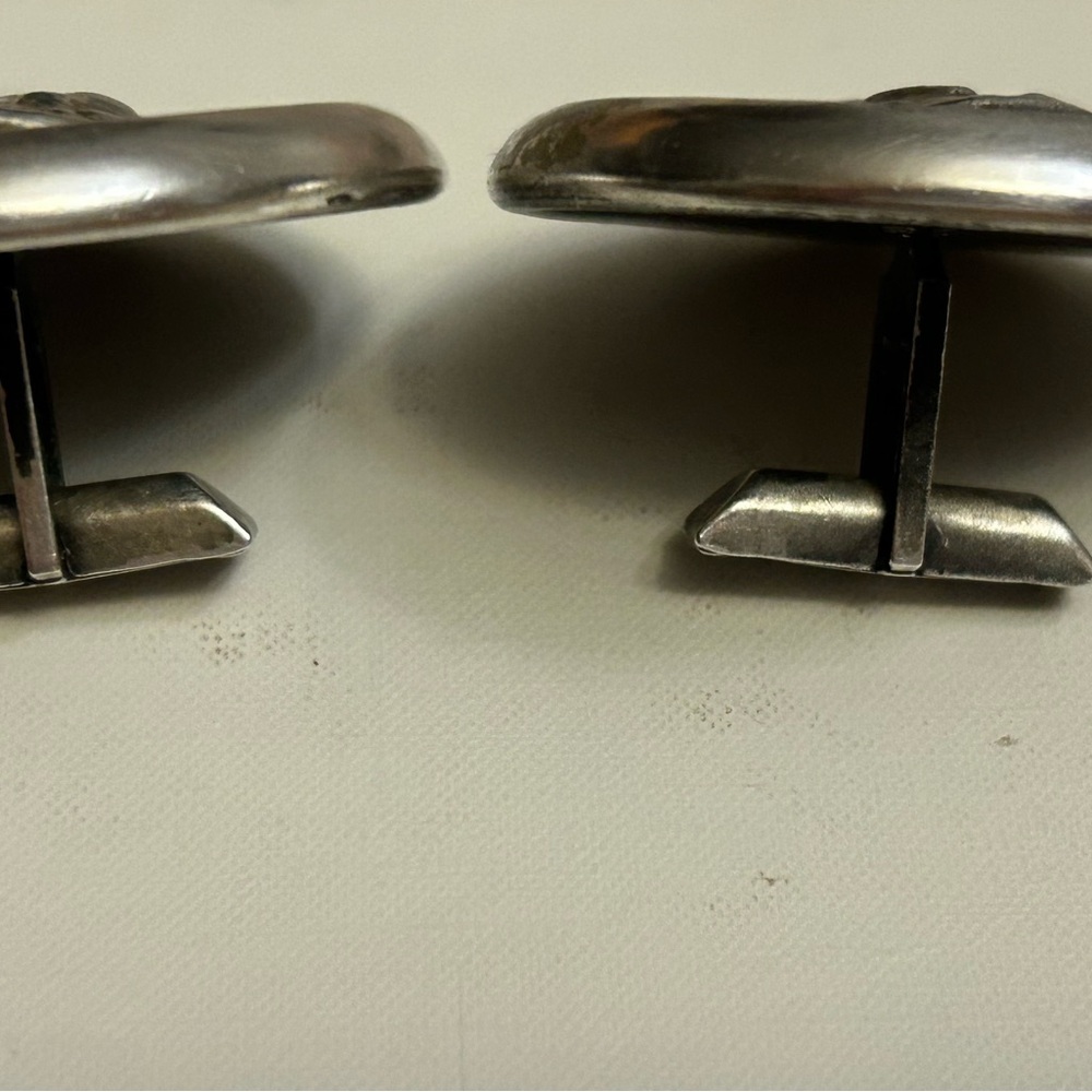 Devil Satan Sterling Silver Cufflinks Stamped . P… - image 6